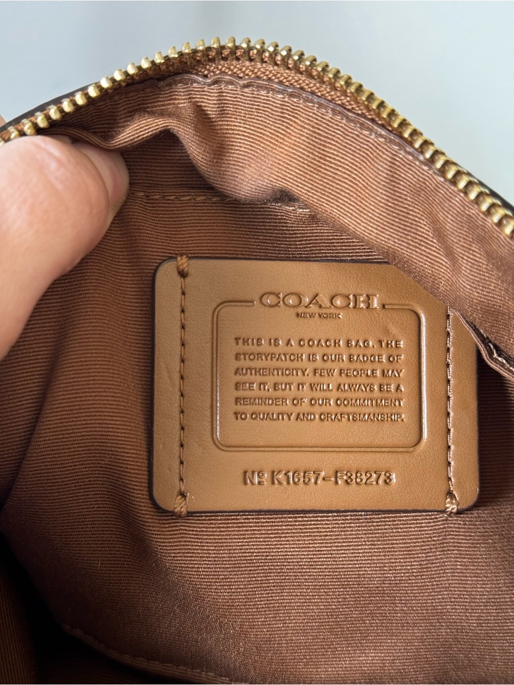 Coach Lyla Brown Pebbled Leather Crossbody Bag F38273 - Picture 4 of 11